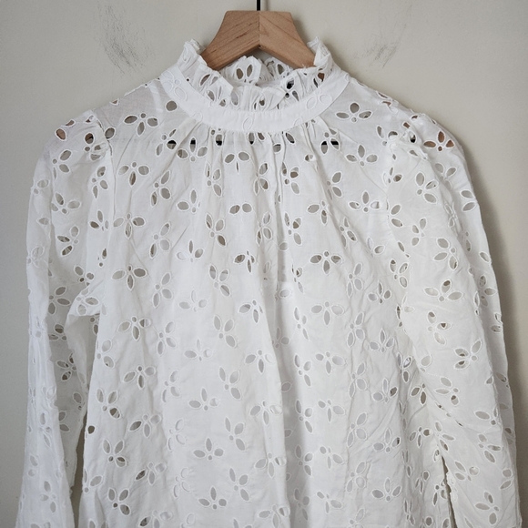 J. Crew White Eyelet Mini Dress - Picture 4 of 15